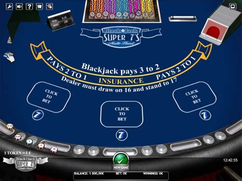 Blackjack super 7s